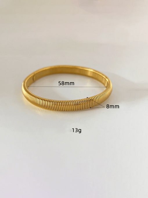 J&D Stainless steel Geometric Hip Hop Band Bangle 3