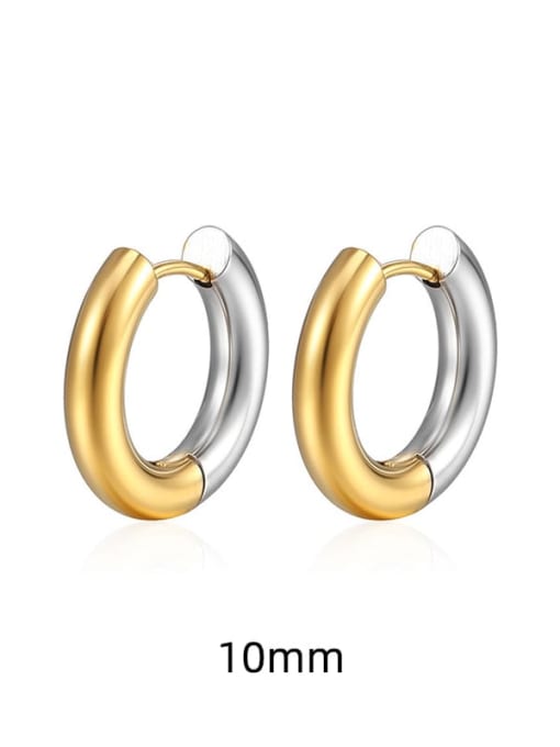 5.0*10 Gradual Gold  Only One Titanium Steel Geometric Minimalist Single Earring