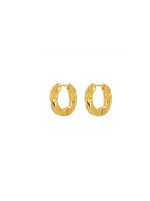 Clioro Brass Geometric Trend Hoop Earring 0