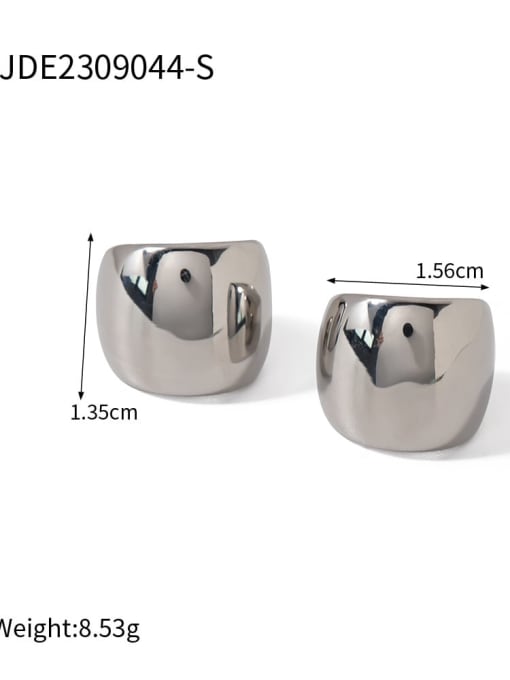 JDE2309044 S Stainless steel Geometric Trend Clip Earring
