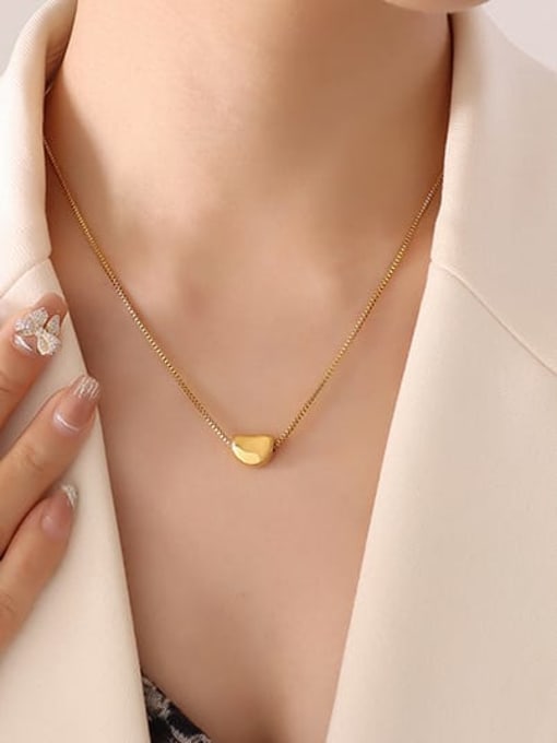 MAKA Titanium Steel Heart Minimalist Necklace 1