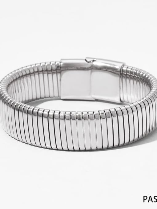 Steel PAS1000 Stainless steel Geometric Trend Band Bangle