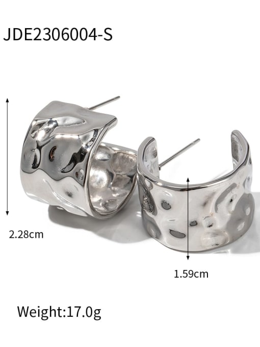JDE2306004 S Stainless steel Geometric Trend Stud Earring