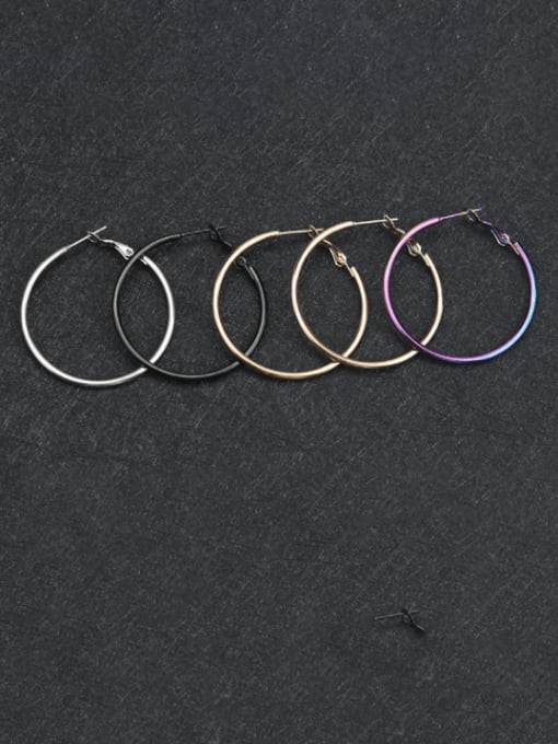 BELII Stainless steel Round Minimalist Hoop Earring 1