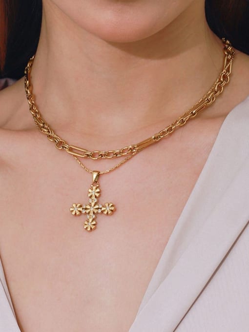 J&D Stainless steel Cross Minimalist Regligious Necklace 1