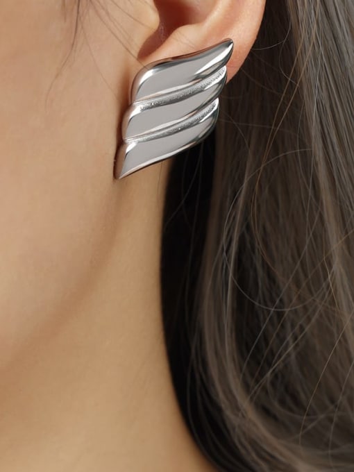 F1070 Steel Earrings Titanium Steel Geometric Minimalist Stud Earring