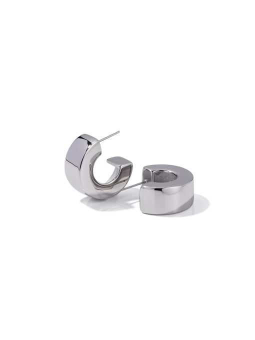 J&D Stainless steel Geometric Trend Stud Earring