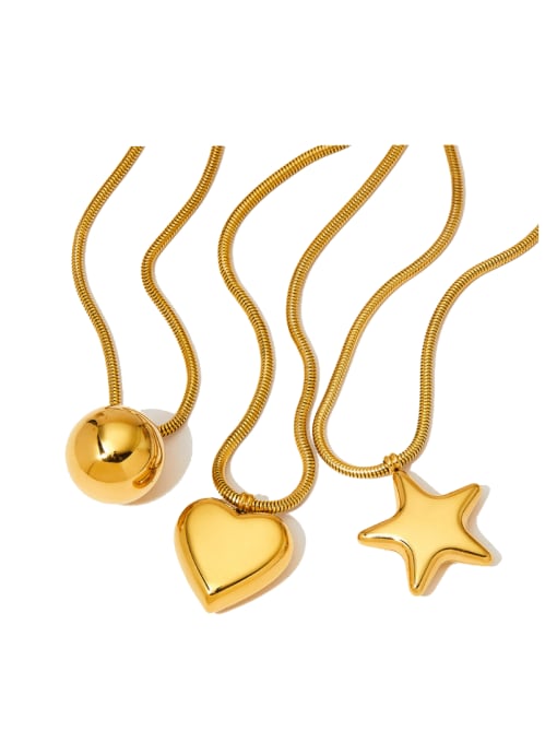 Clioro Stainless steel Heart Minimalist Necklace