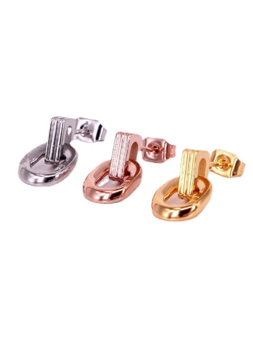 K.Love Titanium Steel Geometric Minimalist Stud Earring