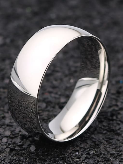 BELII Titanium Steel Round Minimalist Band Ring 3