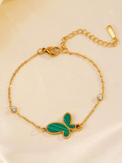 J$L  Steel Jewelry Stainless steel Enamel Vintage Butterfly Earring Bracelet and Necklace Set 2