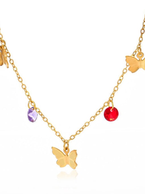 J$L  Steel Jewelry Stainless steel Butterfly Minimalist Necklace