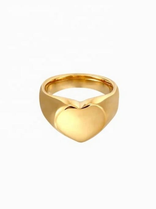 JDR201217 6 Stainless steel Cubic Zirconia Geometric Trend Band Ring