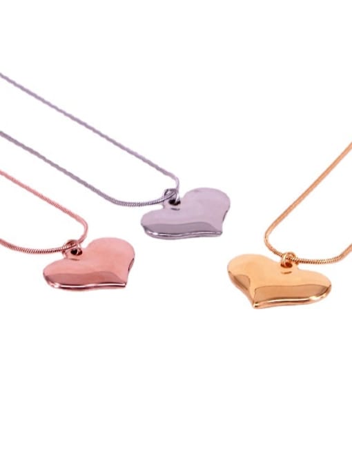 K.Love Titanium Steel Heart Minimalist Necklace 1