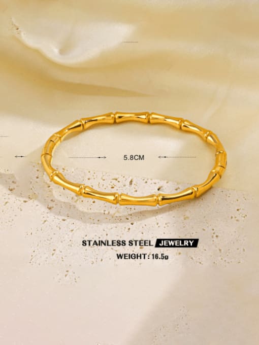 Gold Bracelet 2 Stainless steel Hip Hop Irregular Ring and Bangle Set