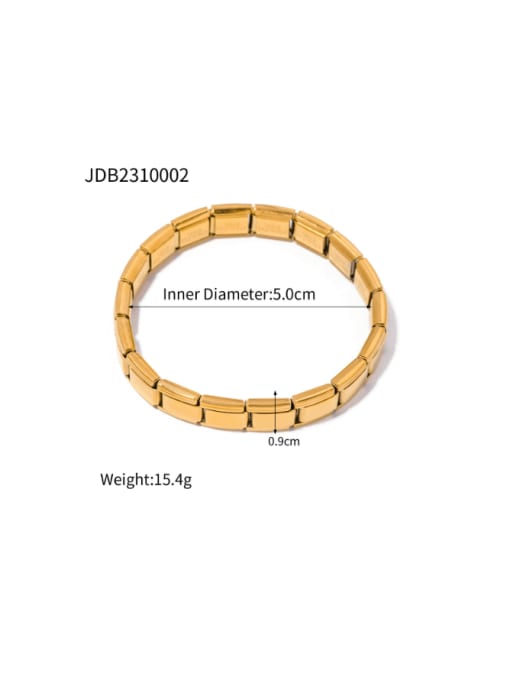 J&D Stainless steel Geometric Hip Hop Bracelet 1