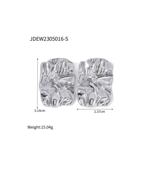 JDEW2305016 S Stainless steel Geometric Hip Hop Stud Earring