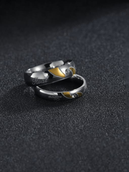 SM-Men's Jewelry Stainless steel Irregular Minimalist Couple Ring 2