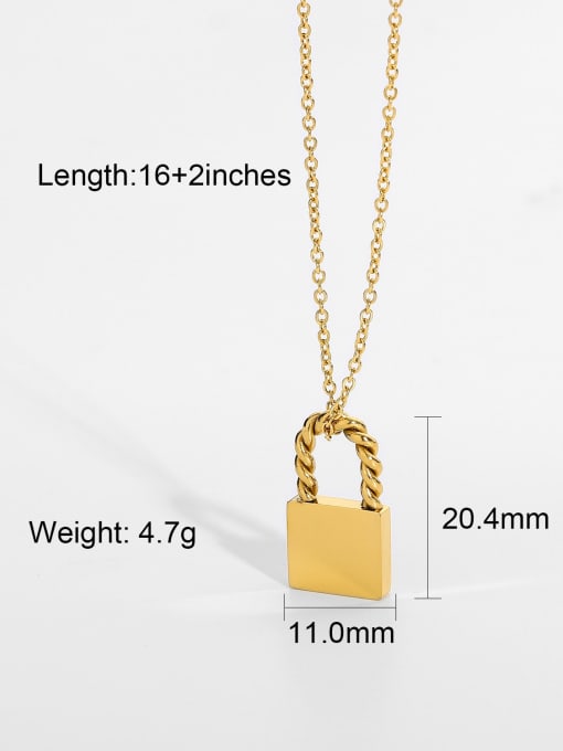 JDN20184 Stainless steel Locket Trend Necklace