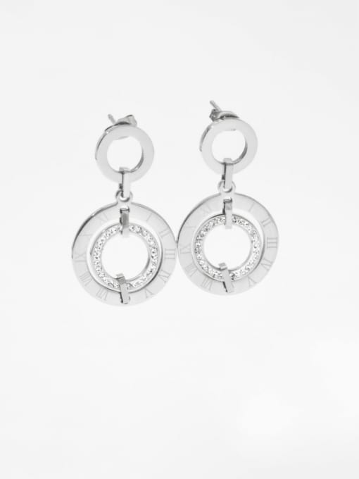 steel earrings PDE1519 Stainless steel Minimalist Geometric Earring Bracelet and Necklace Set