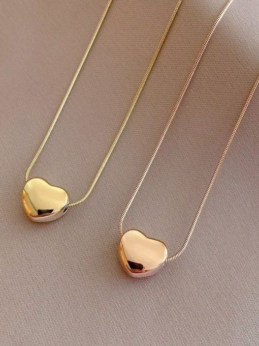 K.Love Titanium Steel Heart Minimalist Necklace 0
