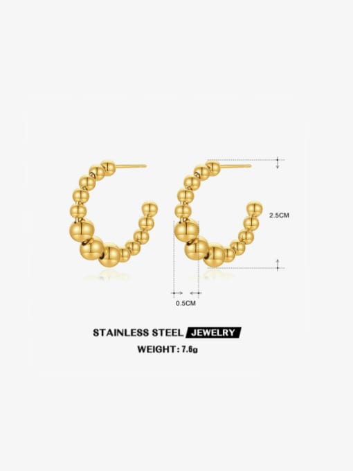 J$L  Steel Jewelry Stainless steel Geometric Minimalist Stud Earring 1