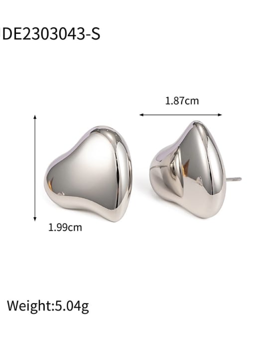 JDE2303043 S Stainless steel Heart Trend Stud Earring