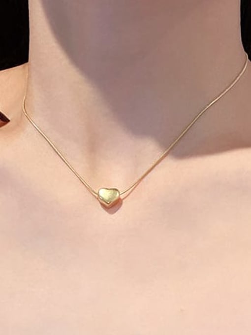 K.Love Titanium Steel Heart Minimalist Necklace 1