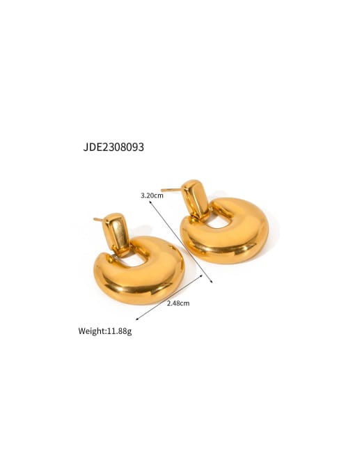 JDE2308093 Stainless steel Geometric Trend Stud Earring