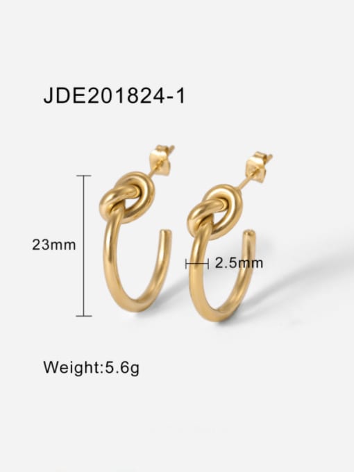 J&D Stainless steel Geometric Vintage Stud Earring 3