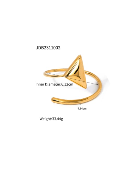 JDB2311002 Stainless steel Irregular Minimalist Band Ring