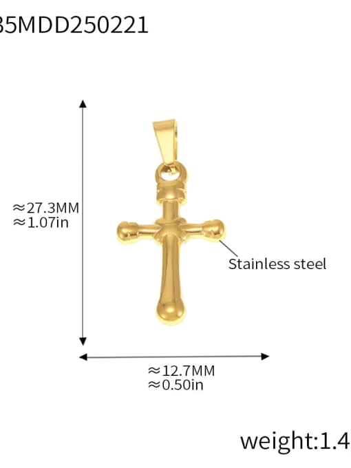 D35 Gold Pendant Stainless steel Minimalist Heart Irregular Diy Pendant