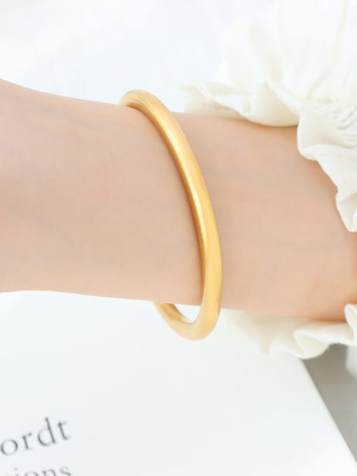 Z003 gold bracelet Titanium Steel Geometric Minimalist Band Bangle