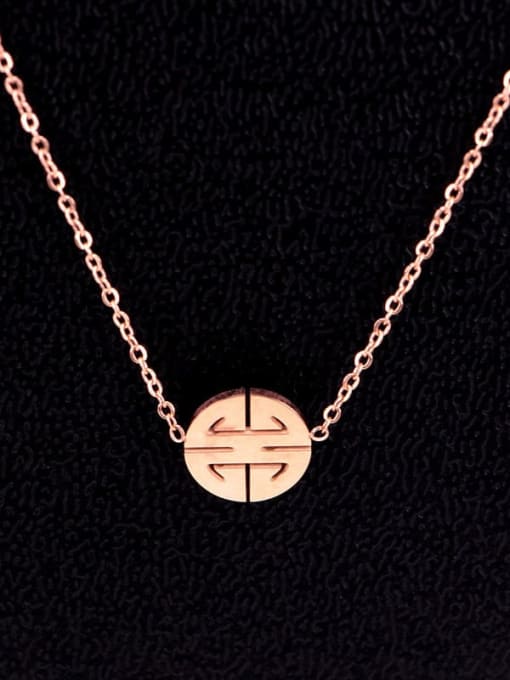 K.Love Titanium Steel Geometric Minimalist Necklace 0