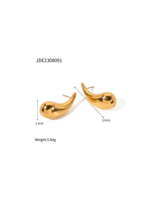 JDE2308091 Stainless steel Geometric Trend Stud Earring