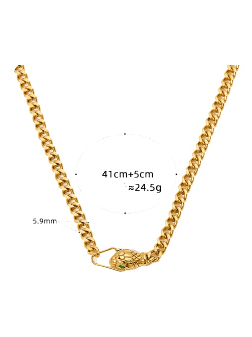 KDD039 Gold Necklace Stainless steel Hip Hop Irregular  Bracelet and Necklace Set