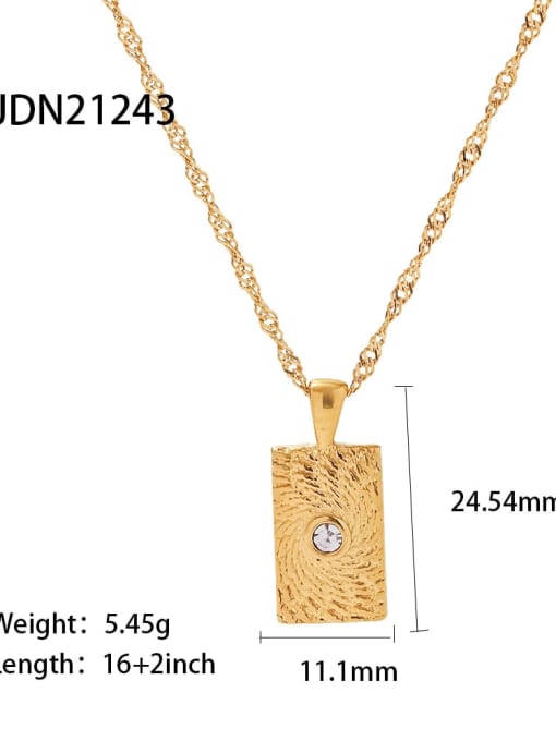 JDN21243 Stainless steel Heart Trend Necklace