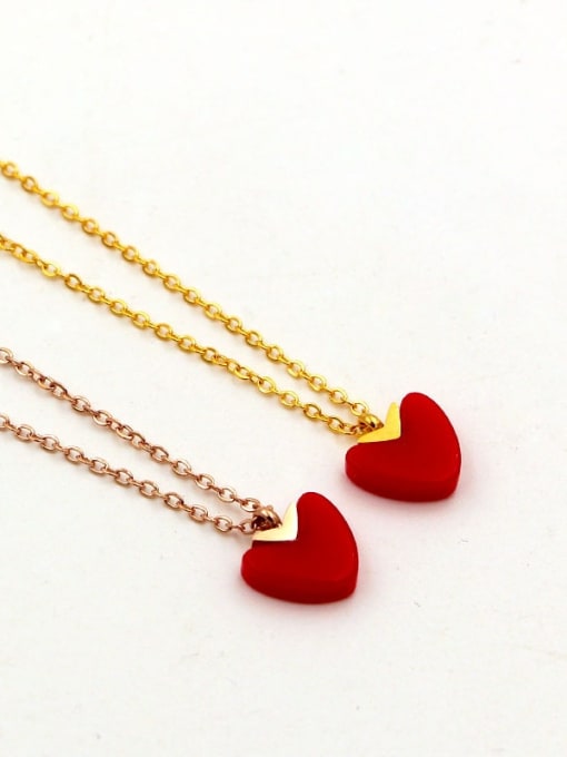K.Love Titanium Heart Dainty Necklace 0
