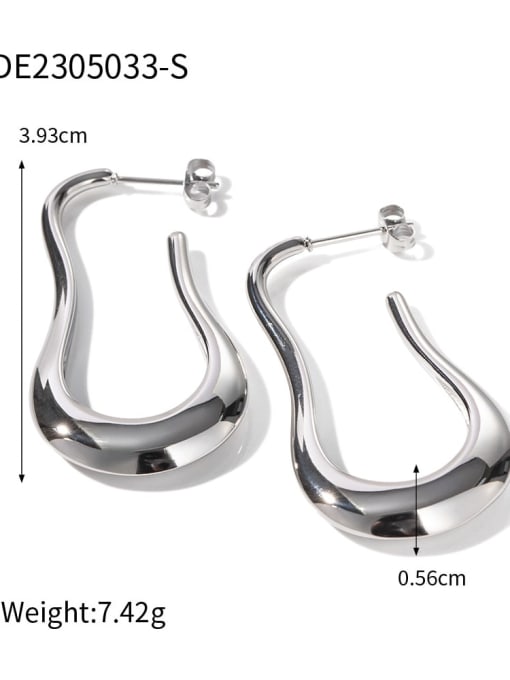 JDE2305033 S Stainless steel Geometric Trend Stud Earring