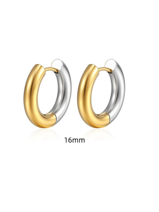 5.0*16 Gradual Gold  Only One Titanium Steel Geometric Minimalist Single Earring
