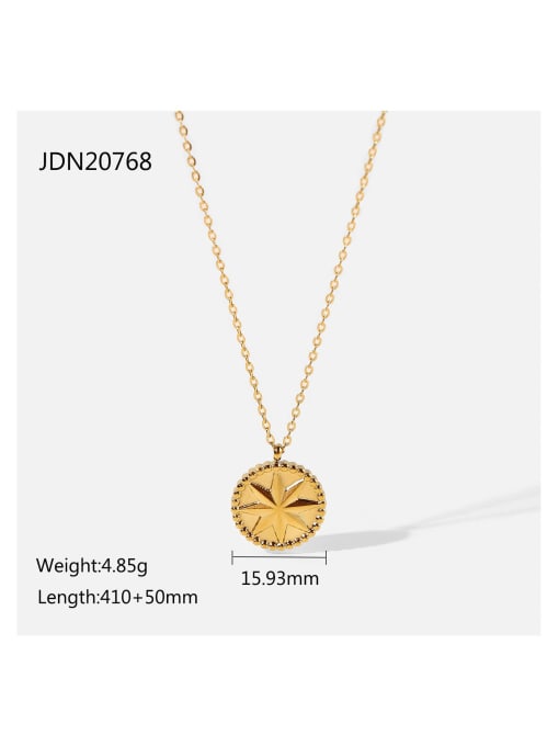JDN20768 Stainless steel Round Trend Necklace