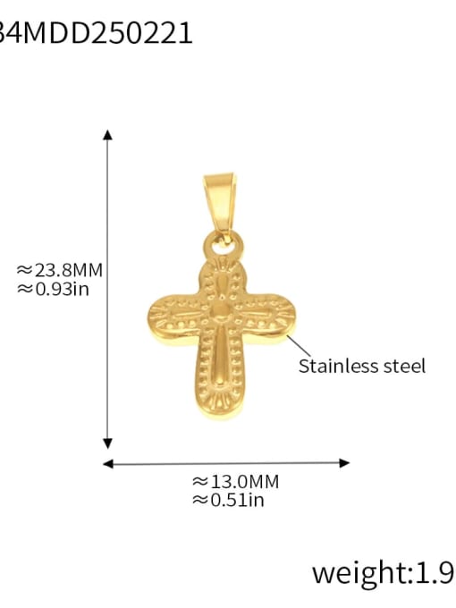 D34 Gold Pendant Stainless steel Minimalist Heart Irregular Diy Pendant