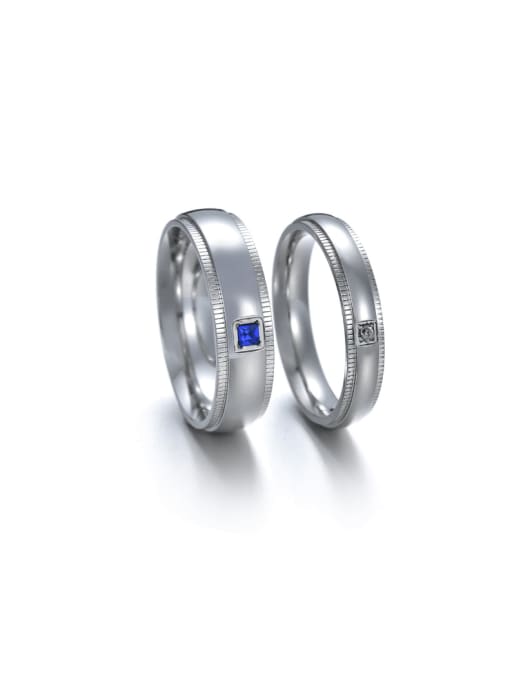 SM-Men's Jewelry Titanium Steel Geometric Minimalist Band Ring 1