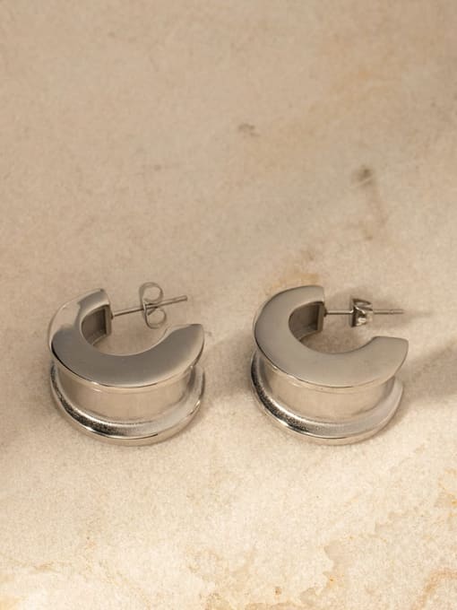 J&D Stainless steel Geometric Minimalist Stud Earring 4