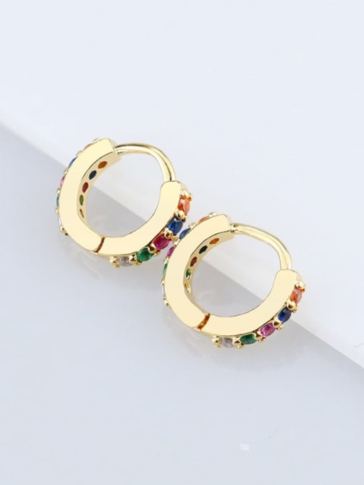 golden (Only-One) Stainless steel Rhinestone Geometric Dainty Single Earring(Only-One)