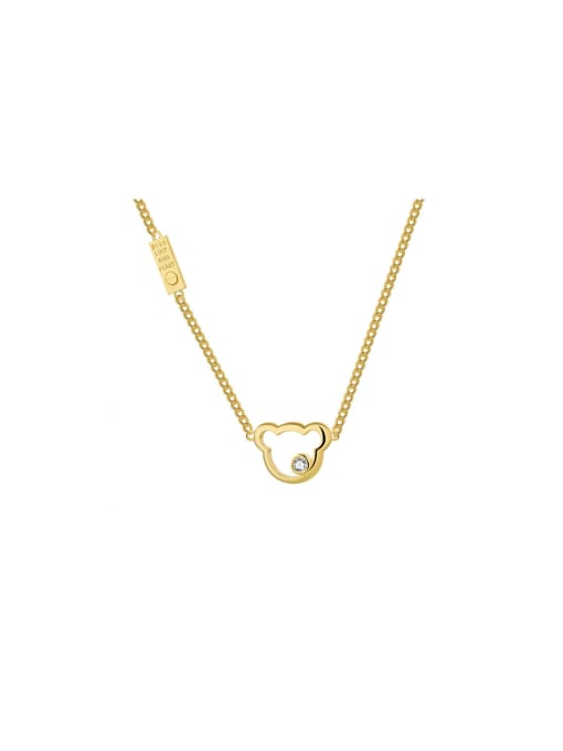 QJM Brass Heart Trend Necklace