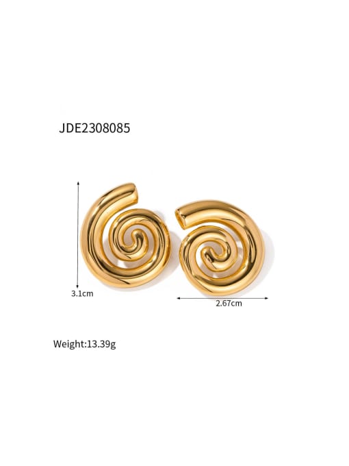 J&D Stainless steel Geometric Vintage Stud Earring 3
