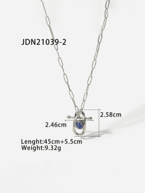 JDN21039 2 Stainless steel Geometric Vintage Necklace