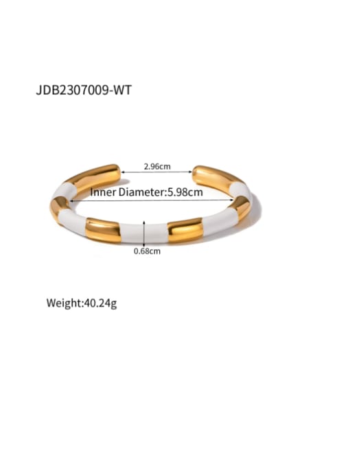JDB2307009 WT Stainless steel Geometric Hip Hop Bracelet