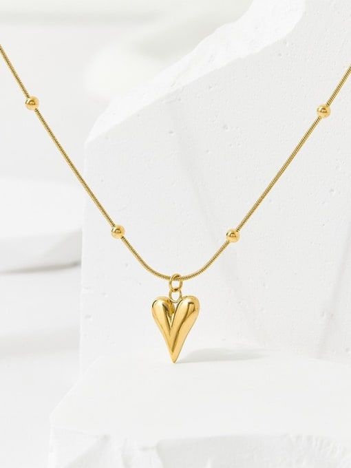 Clioro Stainless steel Heart Minimalist Necklace